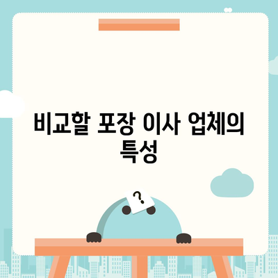 포장 이사견적 비교 | 가격 체크리스트 및 업체 비교