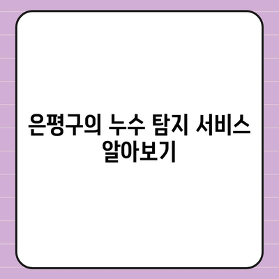 누수 책임과 이사 후 조치 | 은평구 누수 탐지