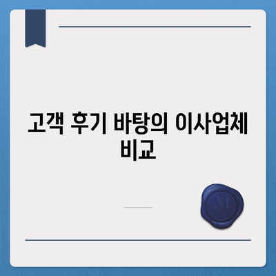 창원 지역 원룸 및 포장 이사 업체 소개