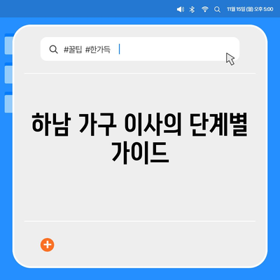 하남 가구 이사 | 완벽한 솔루션