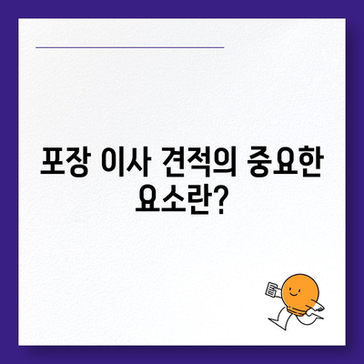 포장 이사 견적 비교 | 체크리스트, 사다리차업체 비용