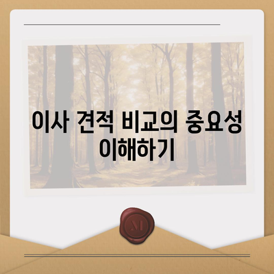 포장 이사 견적 비교 | 비용 체크리스트 및 사다리차 업체 가격