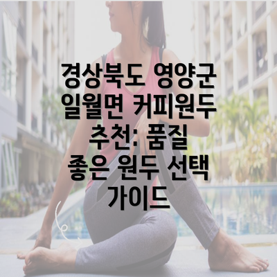 경상북도 영양군 일월면 커피원두 추천: 품질 좋은 원두 선택 가이드