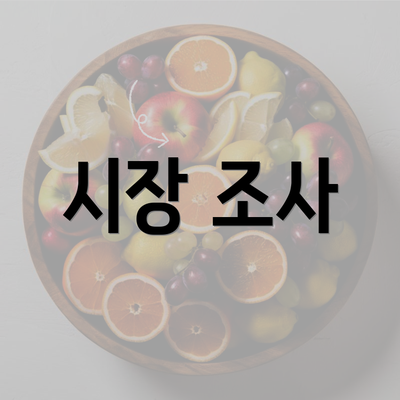 시장 조사