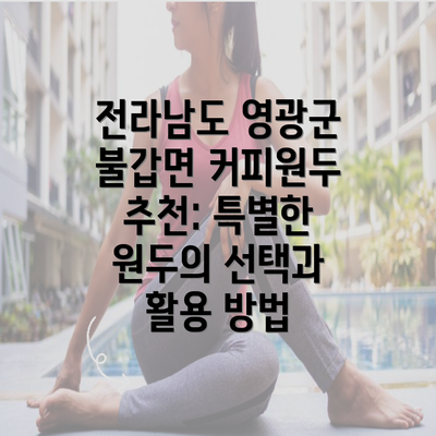 전라남도 영광군 불갑면 커피원두 추천: 특별한 원두의 선택과 활용 방법