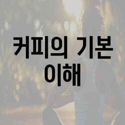 커피의 기본 이해