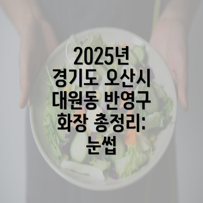 2025년 경기도 오산시 대원동 반영구 화장 총정리: 눈썹