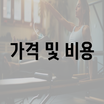 가격 및 비용