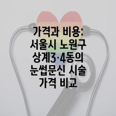 가격과 비용: 서울시 노원구 상계3·4동의 눈썹문신 시술 가격 비교