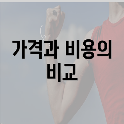 가격과 비용의 비교