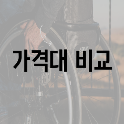 가격대 비교