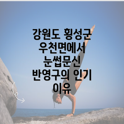 강원도 횡성군 우천면에서 눈썹문신 반영구의 인기 이유