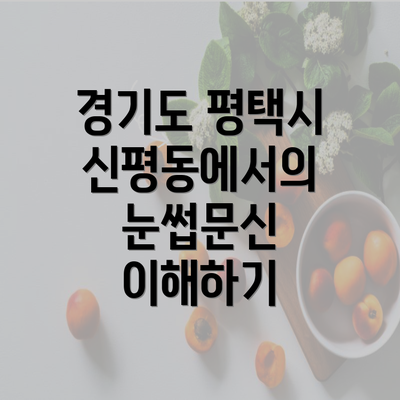 경기도 평택시 신평동에서의 눈썹문신 이해하기