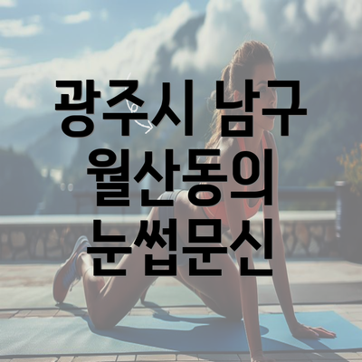 광주시 남구 월산동의 눈썹문신