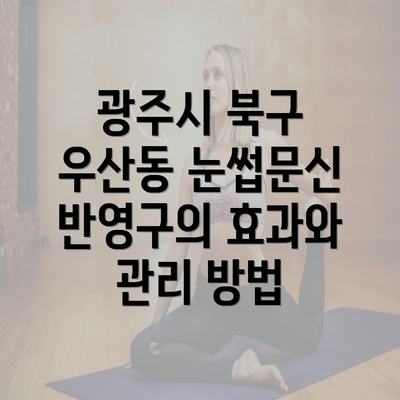 광주시 북구 우산동 눈썹문신 반영구의 효과와 관리 방법