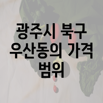 광주시 북구 우산동의 가격 범위