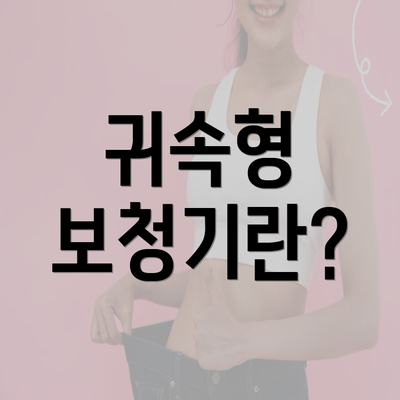 귀속형 보청기란?