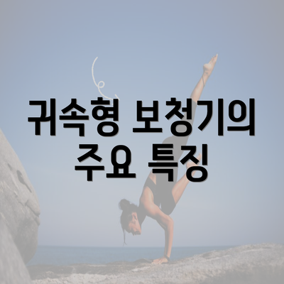 귀속형 보청기의 주요 특징