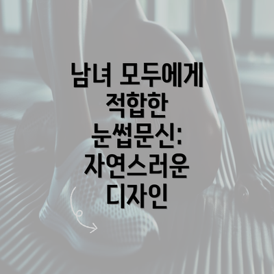 남녀 모두에게 적합한 눈썹문신: 자연스러운 디자인