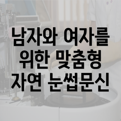 남자와 여자를 위한 맞춤형 자연 눈썹문신