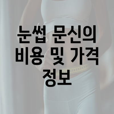 눈썹 문신의 비용 및 가격 정보