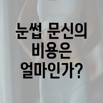 눈썹 문신의 비용은 얼마인가?