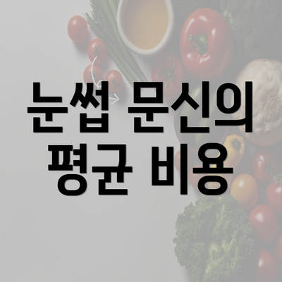 눈썹 문신의 평균 비용