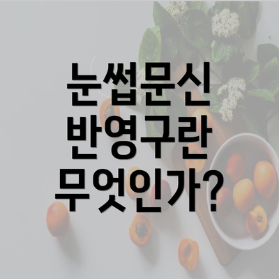 눈썹문신 반영구란 무엇인가?