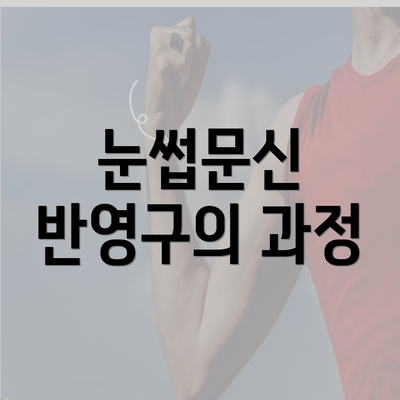 눈썹문신 반영구의 과정