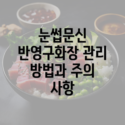 눈썹문신 반영구화장 관리 방법과 주의 사항