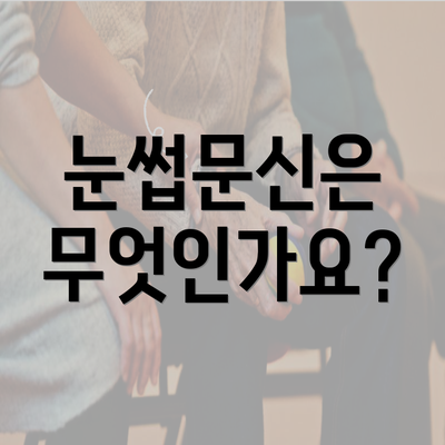 눈썹문신은 무엇인가요?