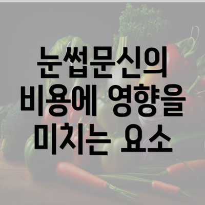 눈썹문신의 비용에 영향을 미치는 요소