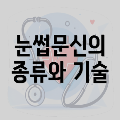 눈썹문신의 종류와 기술