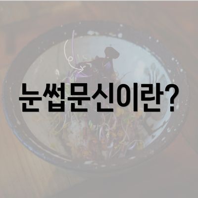 눈썹문신이란?