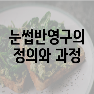 눈썹반영구의 정의와 과정