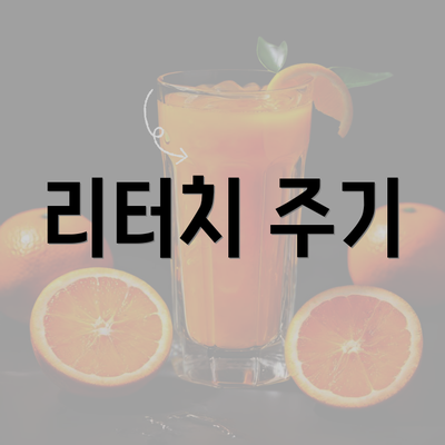 리터치 주기