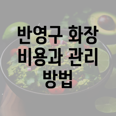 반영구 화장 비용과 관리 방법