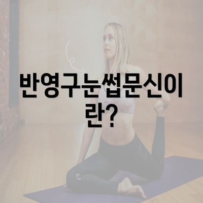 반영구눈썹문신이란?