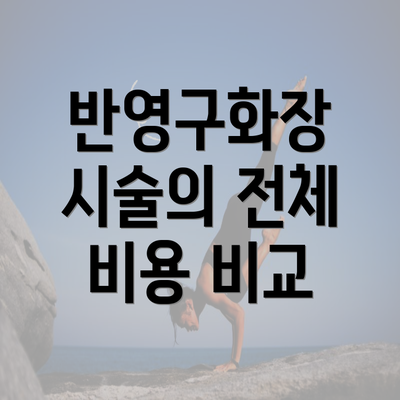 반영구화장 시술의 전체 비용 비교