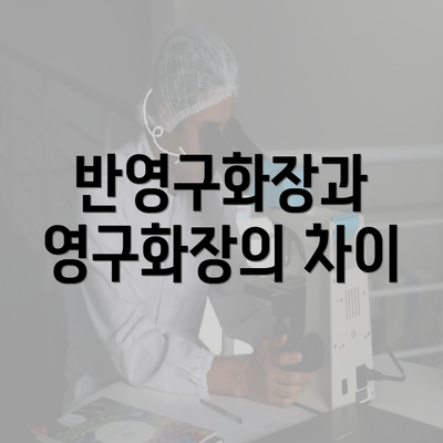 반영구화장과 영구화장의 차이