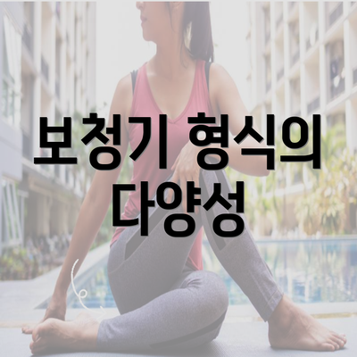 보청기 형식의 다양성