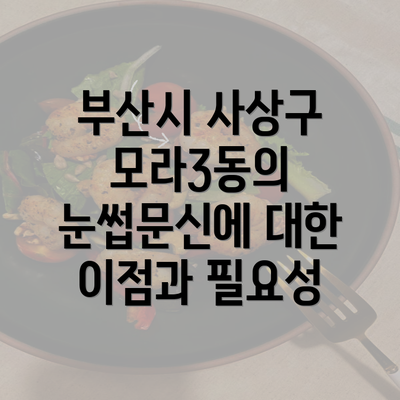 부산시 사상구 모라3동의 눈썹문신에 대한 이점과 필요성