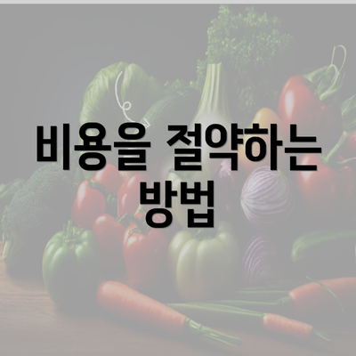 비용을 절약하는 방법