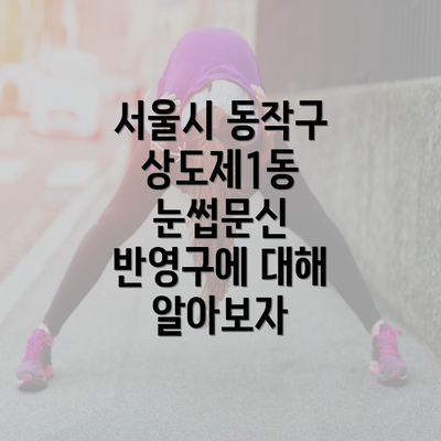 서울시 동작구 상도제1동 눈썹문신 반영구에 대해 알아보자