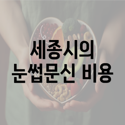 세종시의 눈썹문신 비용