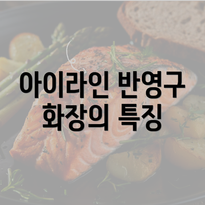 아이라인 반영구 화장의 특징