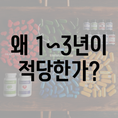 왜 1~3년이 적당한가?