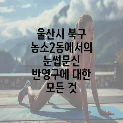 울산시 북구 농소2동에서의 눈썹문신 반영구에 대한 모든 것