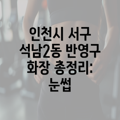 인천시 서구 석남2동 반영구 화장 총정리: 눈썹