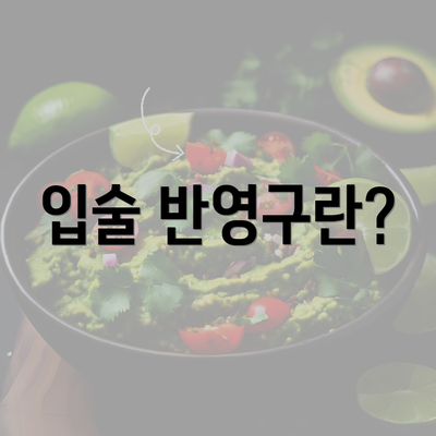 입술 반영구란?